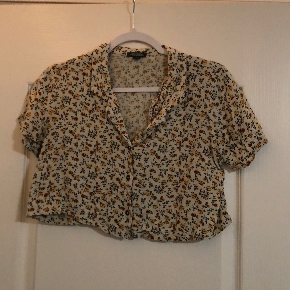 Floral crop top